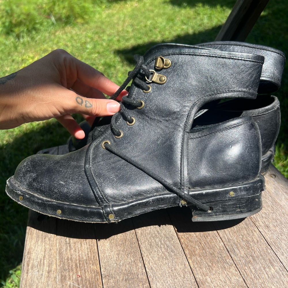 Jeffrey Campbell Rosie Cutout Combat Boots